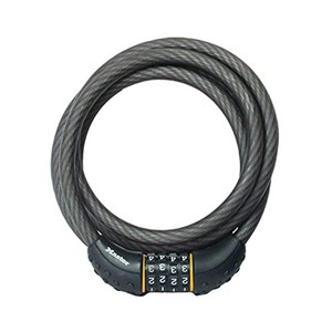 lot 31215 image: Master Lock Cable Lock, Set Your Own Combination Bike Lock, 6 ft. Long, Black, 8122D