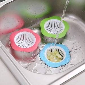 lot 31217 image: Kitchen Sink Strainer, Delaman Silicone Sink Strainer, 2 Pack Large Wide Rim 4.5 Diameter Drain Strainer Stopper for Kitchen Sink - random color