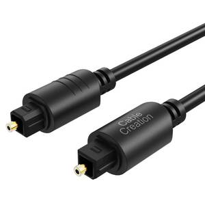 lot 31227 image: CableCreation 50FT Digital Fiber Optical TosLink Cable Gold Plated for Home Theater, Sound Bar, TV, PS4, Xbox, VDCD Player,Blu-ray Players,Game Console& More,Black