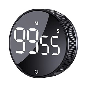 lot 31231 image: Digital Kitchen Timers, Visual timers Large LED Display Magnetic Countdown Countup Timer for Classroom Cooking Fitness Baking Studying Teaching, Easy for Kids and Seniors Black