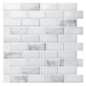 lot 31402 image: Art3d 10-Piece Peel and Stick Backsplash Tile, 12 X 12 Self-Adhesive Tile Sticker (10 Tiles)