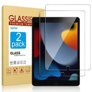 lot 31467 image: apiker 2 Pack Screen Protector for iPad 9th 8th 7th Generation 10.2 Inch, Tempered Glass Film for iPad 9 8 7 (202120202019), Case Friendly & Apple Pencil Compatible
