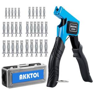 lot 31474 image: AKKTOL Molly Bolts for Drywall Plaster Walls, Hollow Wall Anchors Heavy Duty with Setting Tool, Metal Wall Anchors and Screws Kit for Drywall Hollow Wall Plaster Walls, 30PCS in 6 Sizes