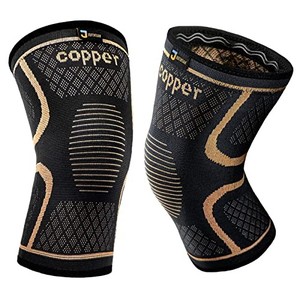 lot 31486 image: Copper Knee Braces for Men and Women (2 pack) -Knee Supports Copper Compression Knee Sleeve for Knee Pain, Arthritis, Running,Sports and Recovery Support (2X-Large)