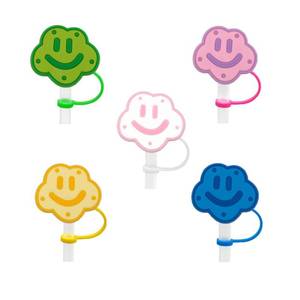 lot 31507 image: 10mm Straw Cover for Stanley Cup, 12PCS Silicone Straw Topper Compatible with Stanley 30&40 Oz Tumbler with Handle, Dust-Proof Reusable Straw Tips (Cat)