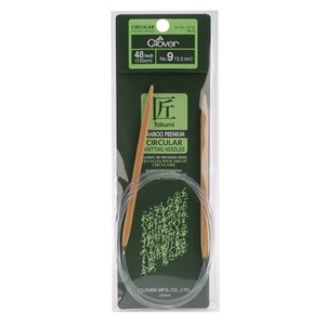 lot 31516 image: Clover 301648-09 Takumi Bamboo Circular 48-Inch Knitting Needles, Size 9