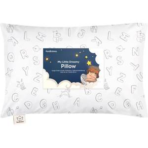 lot 31526 image: Toddler Pillow with Pillowcase - 13x18 My Little Dreamy Pillow, Organic Cotton Toddler Pillows for Sleeping, Kids Pillow, Travel Pillows, Mini Pillow, Nursery Pillow, Toddler Bed Pillow (ABC Land)