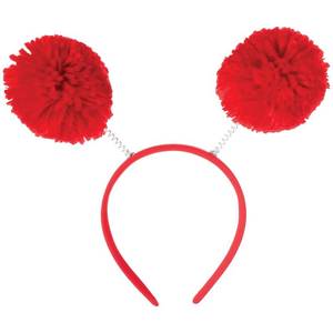lot 31557 image: Amscan Pom Yarn Spings Head Bopper, 9 x 4 12, Red
