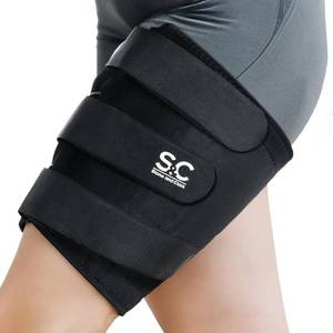 lot 31570 image: Stone and Clark Thigh Brace Support - Adjustable Fit Thigh Compression Sleeve for Men & Women - Groin Brace, Thigh Wrap Ideal for Muscle Recovery, Sports and Injury Prevention - XXL