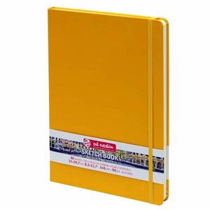 lot 31579 image: Tarens T9314-113M Art Creations Sketchbook, Drawing Notebook, 8.3 x 11.7 inches (21 x 29.7 cm), Golden Yellow, Thick, 4.9 ozsq ft (140 gm2), Fine, Acid Free Paper, 80 Sheets Bound