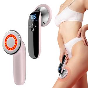 lot 31583 image: Byindorn Body Massager Machine - Cordless Handheld Massager for Belly, Waist, Arms, Legs, Butt - 3 Modes and 10 Adjustable Intensity (Light-Pink)