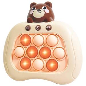 lot 31584 image: Intoypad Pop The Target Handheld Speed Pushing Game Machine A Fun Multiplayer Game for Family. Fidget Game Toy for 6 7 8 9 10 11 12 Years Old Bear