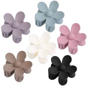 lot 31589 image: 6PCS Flower Hair Clips, Matte Hair Claw Clips, Large Claw Clips For Women Thick Hair, Big Cute Dasiy Hair Clips, Non Slip Strong Hold For Women Thin Hair, Christmas Girls Gifts,Oliver Green