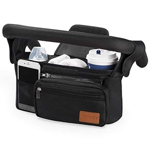 lot 31590 image: Momcozy Universal Stroller Organizer with Insulated Cup Holder Detachable Phone Bag & Shoulder Strap, Fits for Stroller like Uppababy, Baby Jogger, Britax, BOB, Umbrella and Pet Stroller