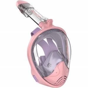 lot 31598 image: G2RISE SN01 Full Face Snorkel Mask with Detachable Snorkeling Mount, Anti-Fog and Foldable Design for Adults Kids (Kids Purple Pink, XS)