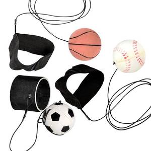 lot 31628 image: ArtCreativity 2.25 Inch Sports Wrist Balls - Set of 3 - Includes Basketball, Baseball, and Soccer Ball Wristband Toys - Durable Foam String Attached Rebound Balls - Party Favor, Gift Idea for Kids
