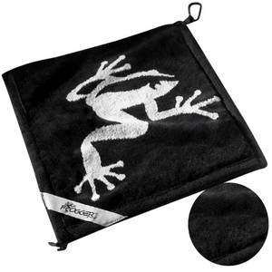lot 31652 image: Frogger Golf Amphibian WetDry Golf Towel,Cotton, viscose derived from Bamboo, BlackGrey