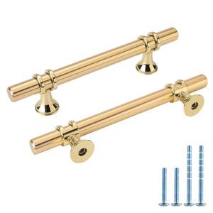 lot 31689 image: Rergy 10 Pack Brass Cabinet Pulls Kitchen Dresser Pulls, 3 34 inch(96mm) Center to Center Cabinet Handles Gold Drawer Pulls T Bar Pulls for Cabinets LS6852GD96