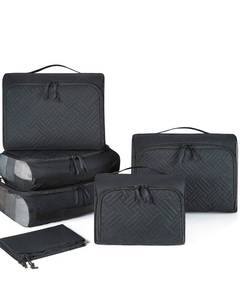 lot 31693 image: BAGSMART Soft Packing Cubes for Suitcases, Quilted 6 Set Packing Cubes for Travel Accessory, Suitcases Organizer Bags Set, Travel Essentials(1 L3 M1 S1 Shoe Bag)