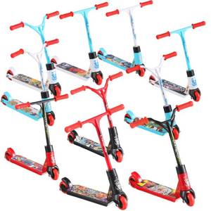 lot 31703 image: 10 Pcs Finger Scooter Mini Two Wheel Finger Toys Tiny Fingerboard Scooters Multi Colored Finger Scooter for Party Favors Children Toys Finger Training with Removable Wheels(Simple Colors,Cool Style)
