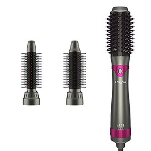 lot 31707 image: Hair Blow Dryer Brush, Salon Styler, Hot Air Hair Dryer and Volumizer Kit with Three Interchangeable Barrels  Replacement Parts Orderable