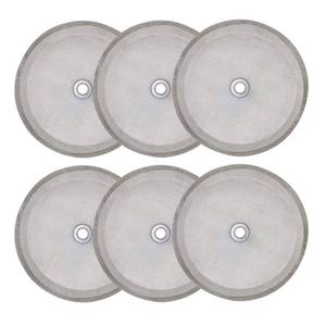 lot 31715 image: 6 Pieces French Press Filters Screen, 4 Inch Stainless Steel Mesh Screen and Replacement Parts for French Press Coffee Maker 1000 ml, 34 Oz, 8 Cup