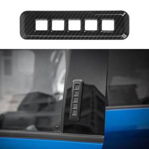 lot 31719 image: Voodonala Carbon Fiber Grain Door Lock Password Button Pillar Post Keypad Trim for Ford F150 2015-2020