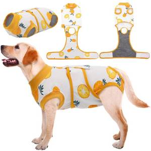 lot 31732 image: Kuoser Recovery Suit for Dogs Cats After Surgery, Professional Pet Recovery Shirt Dog Abdominal Wounds Bandages, Substitute E-Collar & Cone,Prevent Licking Dog Onesies Pet Surgery Recovery Suit