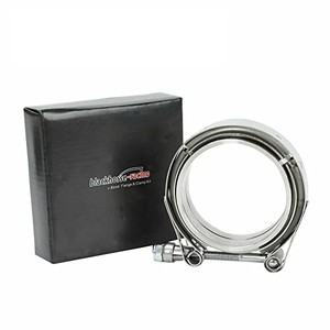 lot 31755 image: 3 Inch V Band Clamp with Male Female Flange 304 Stainless Steel,V-Band Flange Kit