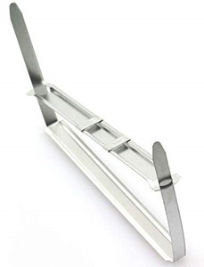 lot 31787 image: yyangz 50pcsBox Metal File Fastener 2-Hole Metal Binder Clip Paper Fasteners Loose-Leaf Binding Clamp 8cm