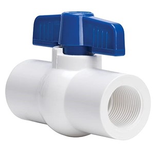 lot 31790 image: Homewerks VBVP40B5B Ball Valve, PVC Schedule 40 x Female Thread, 1-Inch, Blue
