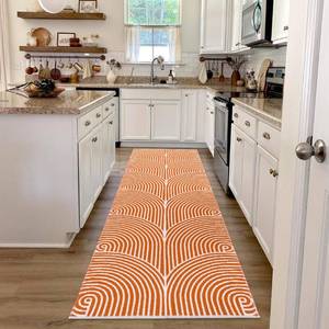 lot 31803 image: Tiffasea Hallway Runner Rug 2.6 x 8, Washable Long Kitchen Rugs, Hand-Woven Reversible Entryway Rugs Indoor, Low-Profile Door Mat Outdoor Rug Runner for Laundry RoomDoorwayBedroom