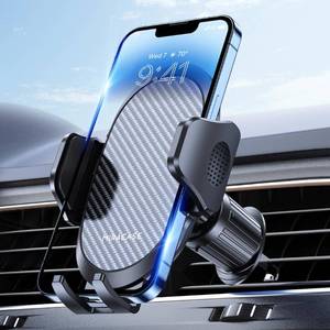 lot 31831 image: Miracase Phone Holders for Your Car with Newest Metal Hook Clip, Air Vent Cell Phone Car Mount, Hands Free Universal Automobile Cradle Fit for iPhone Android and All Smartphones, Dark Black