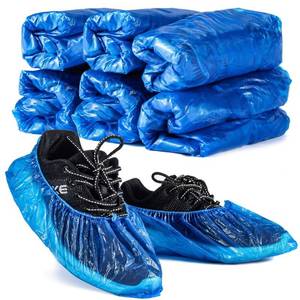 lot 31847 image: MAQIHAN 60 Pack (30 Pairs) Shoe Covers - Boot Covers Plastic Shoe Covers for Both Men and Women Disposable Waterproof Shoe Covers Fits All Sizes of Shoes for Hospital House Cleaning or Travel