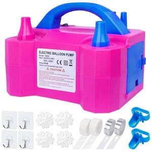 lot 31858 image: YEPVIE Electric Balloon Pump, Portable 2 Modes Balloon Blower Machine with 14 Balloon Arch Kits, Air Pump for Balloon, Balloon Inflator for Party Decoration