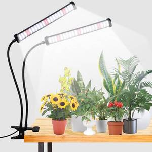 lot 31893 image: GooingTop Grow Light 100W 6000K, Super Bright White Desktop Clip Plant Lamp for Seedlings Succulents Seeds Starting Indoor Plants Growing,Bendable Gooseneck & Timer 4 8 12 H