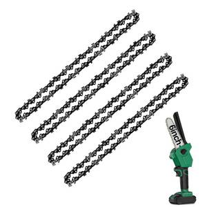lot 31909 image: PANZHENG Mini Chainsaw Chain 6 Inch Replacement Guide Saw Chain for 6 inch Mini Cordless Electric Portable Battery Powered Handheld Chainsaw(4-Pack)