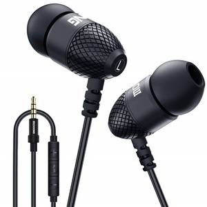 lot 31923 image: MOXKING Wired Durable Metal Earphones Earbuds w Microphone and Volume Control, Deep Bass Clear Sound Noise Isolating in Ear Headphones, Ear Buds for Cell Phones, Laptop, Computer, iPad, iPod, Gaming