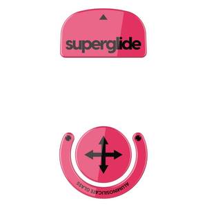 lot 31933 image: Superglide - Fastest and Smoothest Mouse FeetSkates Made with Ultra Strong Flawless Glass Super Fast Smooth and Durable Sole for Logitech G PRO X Superlight (Magenta)