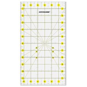 lot 31943 image: AUTOTOOLHOME Quilting Ruler Acrylic Quilters Ruler for Easy Precision Cutting Fabric Paper, 6.5 x 12 for Quilting, Sewing & Crafts Template