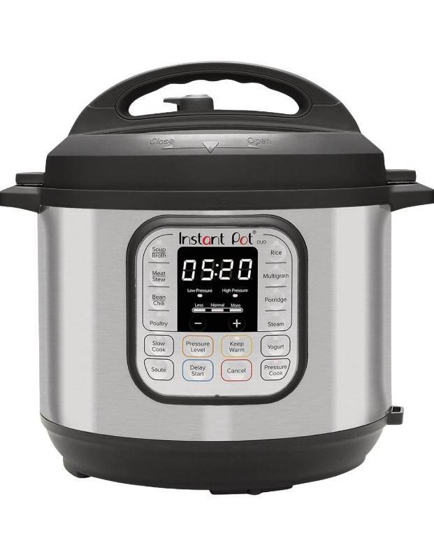 lot 5108 image: Instant Pot� Duo�� Plus 6-quart Multi-Use Pressure Cooker with Whisper-Quiet Steam Release, V4 - Retail $129.99