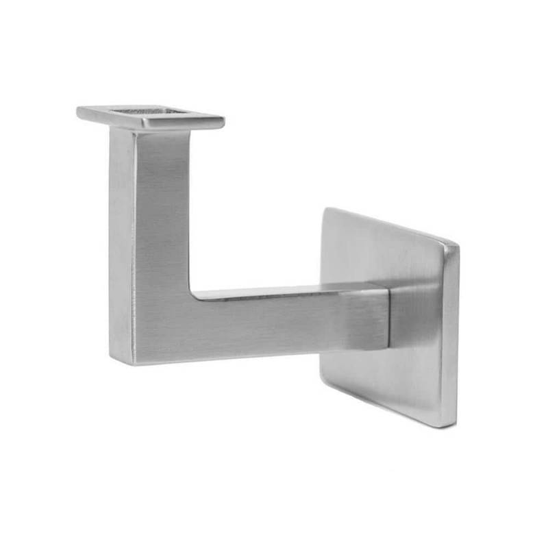 lot 5140 image: Square Slim 2.5 in. Stainless Steel Handrail Wall Bracket - Retail $38.84