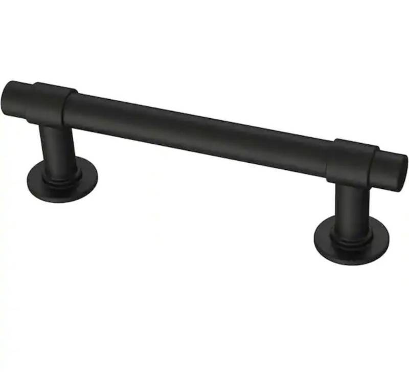 lot 5151 image: Franklin Brass 3 in. (76 mm) Matte Black Cabinet Straight Bar Drawer Pull (10-Pack)