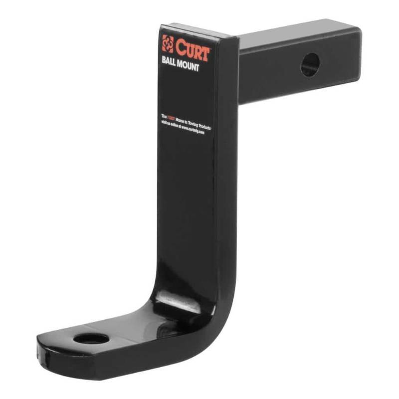 lot 5165 image: CURT 45028 Class 1 Trailer Hitch Ball Mount Fits 1-14-Inch Receiver 2 000 lbs 34-Inch Hole 6-Inch Drop 4-58-Inch Rise