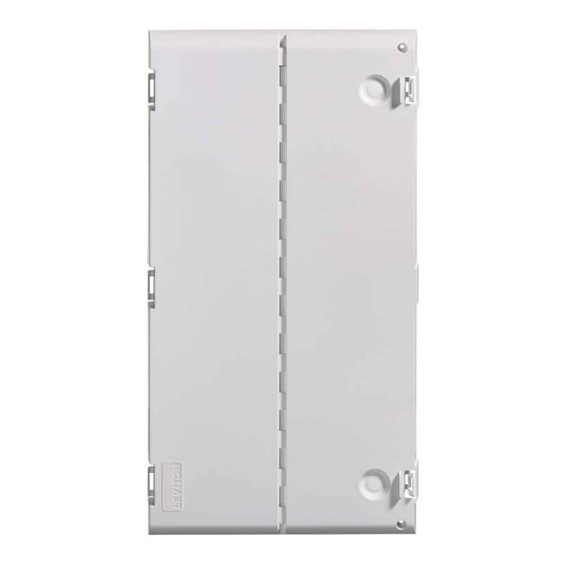 lot 5167 image: Leviton 49605-28S 28 Wireless Structured Media Center Vented Hinged Door Only, White (B07V8423WF)