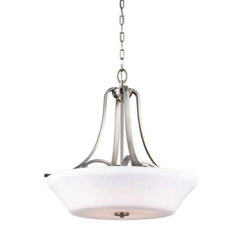 lot 5170 image: Feiss Hamlet F30674SN Pendant Light&nbsp- Retail - $368.00