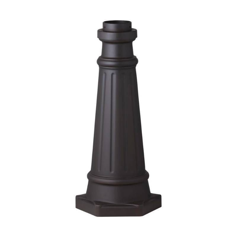 lot 5181 image: Murray Feiss Post Mount Base - Dark Aged Copper&nbsp- Retail - $269.98