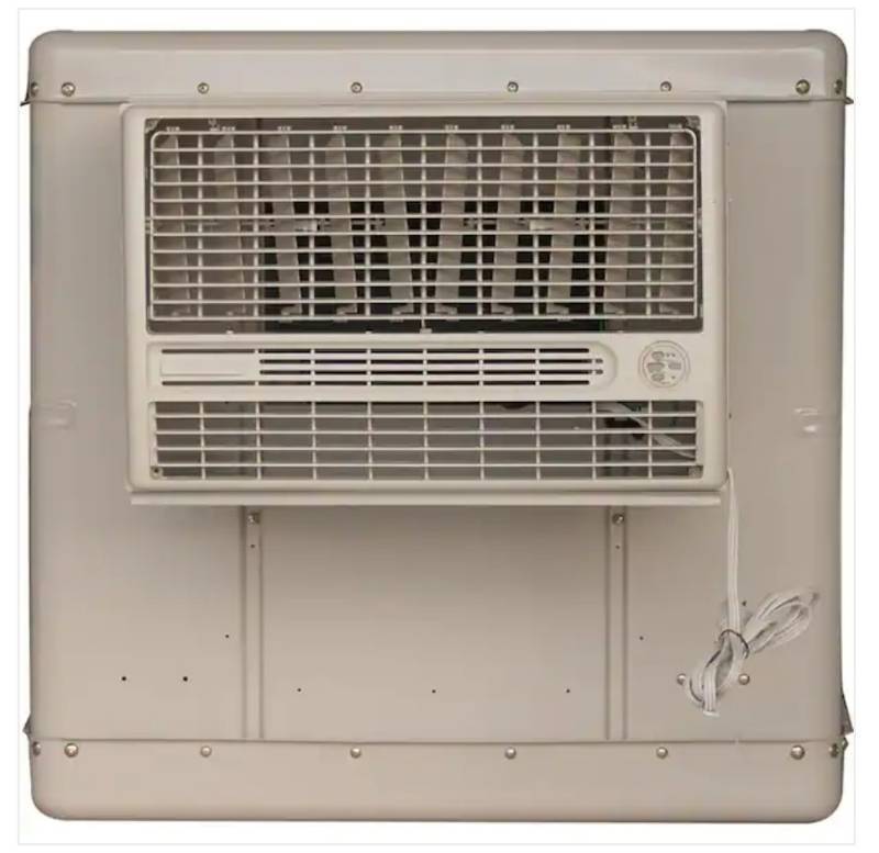 lot 5187 image: Champion Cooler 3300 CFM 2-Speed Window Evaporative Cooler for 900 sq. ft. (with Motor and Remote Control)