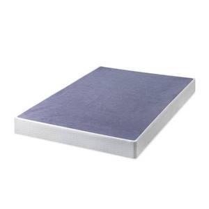 lot 5006 image: Queen 7 Metal Smart BoxSpring Mattress Base with Quick Assembly Purple - Zinus - Retail $137