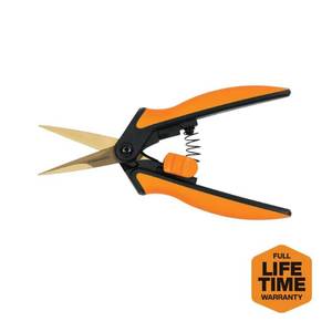 lot 5019 image: 6 in. Titanium Micro-Tip Pruning Shears with Softgrip Handles